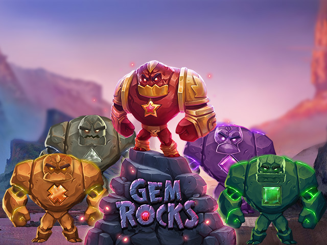 Automat za igre sa simbolima dragog kamenja Gem Rocks